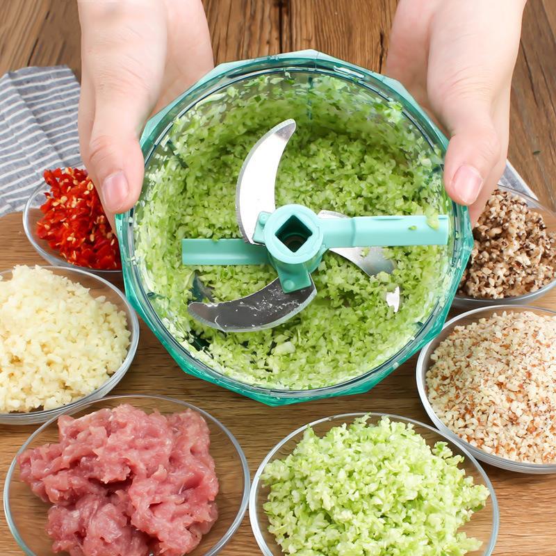 Multifunction Plastic Vegetable Chopper Garlic Cutter