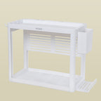 Double-layer kitchen shelf knife rack storage box