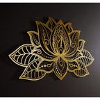 Metal Craft Decorations Lotus Wall Art Indoor Outdoor Hanging Pieces