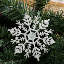 Christmas decorations, acrylic 10CM snowflakes, Christmas necessities, Christmas tree hanger powder wholesale