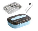 Stainless Steel Compartment Lunch Box Portable Square