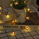 Christmas decoration deer snowman five-pointed star snowflake small cane christmas tree lantern