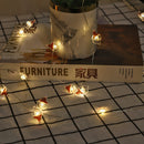 Christmas decoration deer snowman five-pointed star snowflake small cane christmas tree lantern