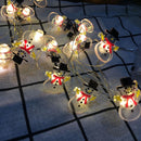 Christmas decoration deer snowman five-pointed star snowflake small cane christmas tree lantern