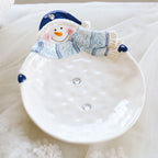 Christmas Ceramic Ornaments and Snowman Tableware