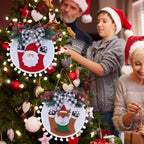 Old Snowman Reindeer Christmas Tree Ornaments