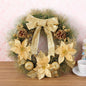 New creative Christmas ornaments hot sale 40cm pine needles Christmas Wreath ornaments manufacturers wholesale