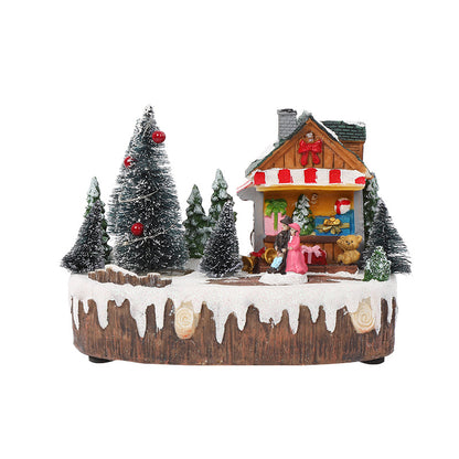 Ornaments Musical Glowing Rotating Christmas Tree