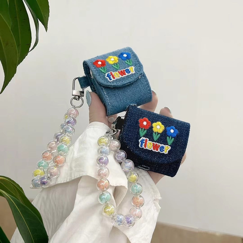 Wireless Bluetooth Earphone Cover Denim