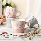 Geometric ceramic mug