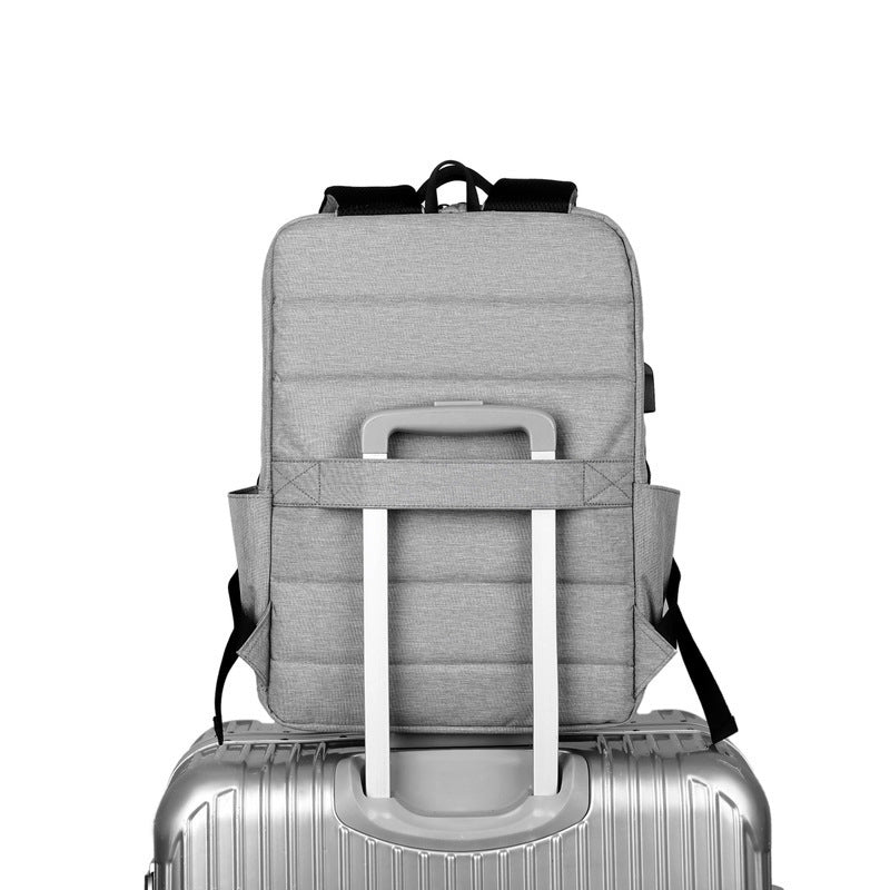 Nylon usb computer backpack backpack