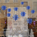 6 Pcs/Set Cardboard 3D Hollow Snowflake Hanging Ornaments New Year's Christmas Decorations for Home Party Decoration - Axooms