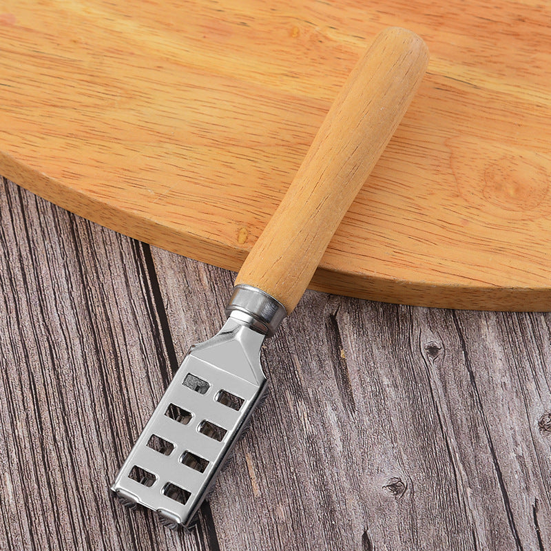 Household Wooden Handle Fish Scale Scraper