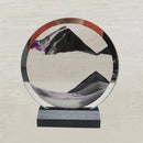 Round Quicksand Painting Decorations Ornaments Glass Crafts