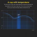 Axooms Stainless Steel Travel Coffee Mug Vacuum Insulated Tumbler for Hot & Cold Drinks, Leak-Proof Temperature Display Lid Ideal for Home, Car, Office and Outdoor Use – Black & White (White, 380ml)