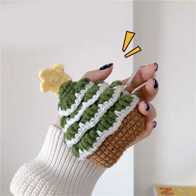 Compatible with Apple, Knitted Christmas Tree Bluetooth Headset Case