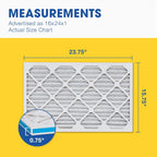 Aerostar 12x12x1 MERV 8 Pleated Air Filter, AC Furnace Air Filter, 4 Pack (Actual Size: 11 3/4" x 11 3/4" x 3/4")