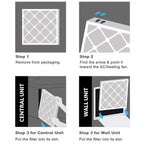 Aerostar 12x12x1 MERV 8 Pleated Air Filter, AC Furnace Air Filter, 4 Pack (Actual Size: 11 3/4" x 11 3/4" x 3/4")