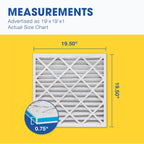 Aerostar 12x12x1 MERV 8 Pleated Air Filter, AC Furnace Air Filter, 4 Pack (Actual Size: 11 3/4" x 11 3/4" x 3/4")