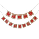 Merry Christmas Sackcloth Flag Christmas Banner Christmas Banner Decoration