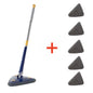 New Iengthened Triangular Mop 360-Degree Telescopic Rotatable Adjustable Floor Cleaning Mop Absorbent Wet And Dry Dual-use Clean
