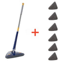 New Iengthened Triangular Mop 360-Degree Telescopic Rotatable Adjustable Floor Cleaning Mop Absorbent Wet And Dry Dual-use Clean