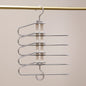 New Transparent Folding Trouser Rack Multi-functional Multi-layer Trouser Hanger Household Magic Seamless Trouser Clip Wardrobe Storage