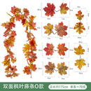 Amazon Harvest Festival Simulation Maple Leaf Rattan Thanksgiving Christmas Decoration Rattan Spot