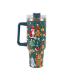 Christmas Stainless Steel Vacuum Cup Handle