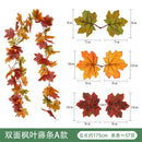 Amazon Harvest Festival Simulation Maple Leaf Rattan Thanksgiving Christmas Decoration Rattan Spot