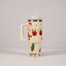 Christmas Stainless Steel Vacuum Cup Handle