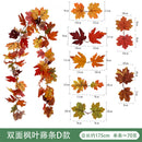 Amazon Harvest Festival Simulation Maple Leaf Rattan Thanksgiving Christmas Decoration Rattan Spot