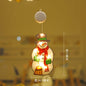 Christmas LED Suction Cup Lights Santa Elk Window Modeling Lights Christmas Tree Holiday Lights Christmas Decoration Lights