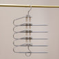 New Transparent Folding Trouser Rack Multi-functional Multi-layer Trouser Hanger Household Magic Seamless Trouser Clip Wardrobe Storage
