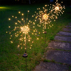 LED Solar Ground Fireworks Lights Outdoor Lawn Garden Christmas Decoration Copper Wire Lights Dandelion Lights
