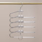 New Transparent Folding Trouser Rack Multi-functional Multi-layer Trouser Hanger Household Magic Seamless Trouser Clip Wardrobe Storage