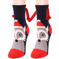 Christmas Supplies Magnetic Suction Hand In Hand Couple Socks Coral Fleece Tube Socks Warm Slipper Bed Socks Winter Soft Warm Slipper