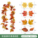 Amazon Harvest Festival Simulation Maple Leaf Rattan Thanksgiving Christmas Decoration Rattan Spot