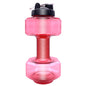Large-capacity 2.5L Fitness Dumbbell Cup Creative Sports Kettle Men&#039;s Portable Personalized Plastic Space Cup Anti-fall And Leak-proof