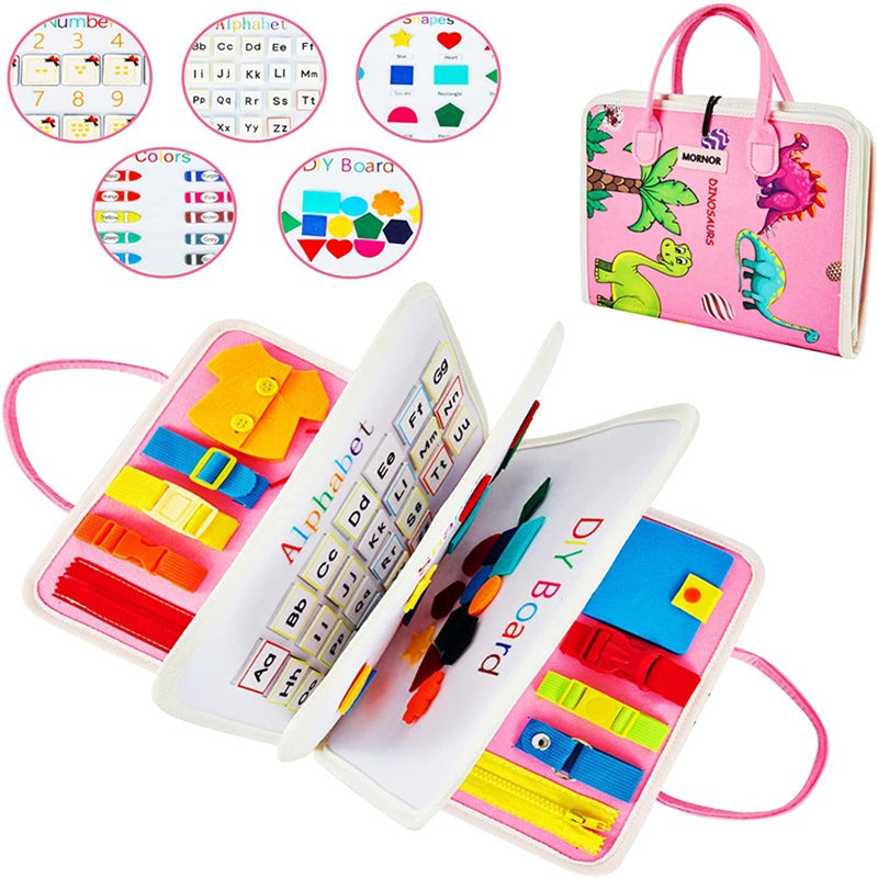 New Felt Busy Board Children's Early Education Educational Toys Felt Learning Dressing Board Early Childhood Education Teaching Aids