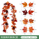 Amazon Harvest Festival Simulation Maple Leaf Rattan Thanksgiving Christmas Decoration Rattan Spot