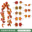 Amazon Harvest Festival Simulation Maple Leaf Rattan Thanksgiving Christmas Decoration Rattan Spot