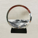 Round Quicksand Painting Decorations Ornaments Glass Crafts