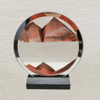 Round Quicksand Painting Decorations Ornaments Glass Crafts