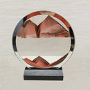 Round Quicksand Painting Decorations Ornaments Glass Crafts