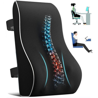 Amazon Hot Sale Memory Foam Car Waist Ergonomic Backrest Cushion For Office Chair Car Wheelchair - Axooms