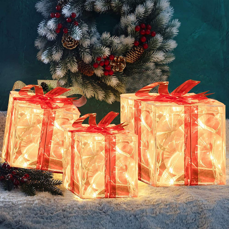 Fashionable Christmas Box Decoration Foldable Ornaments