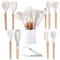 White Silicone Spatula Set Kitchen Tools