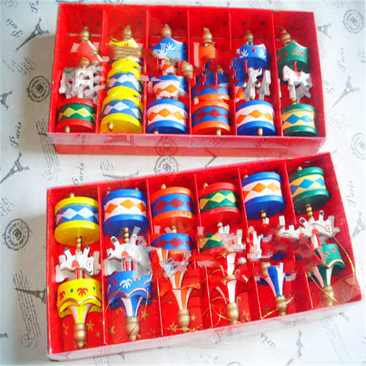 Christmas Celebration Decoration Car Ornaments Wooden
