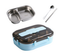 Stainless Steel Compartment Lunch Box Portable Square